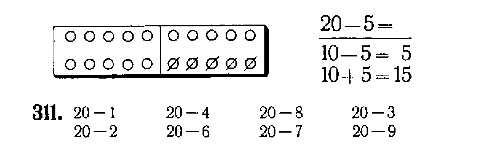 Domino and numbers up to 20