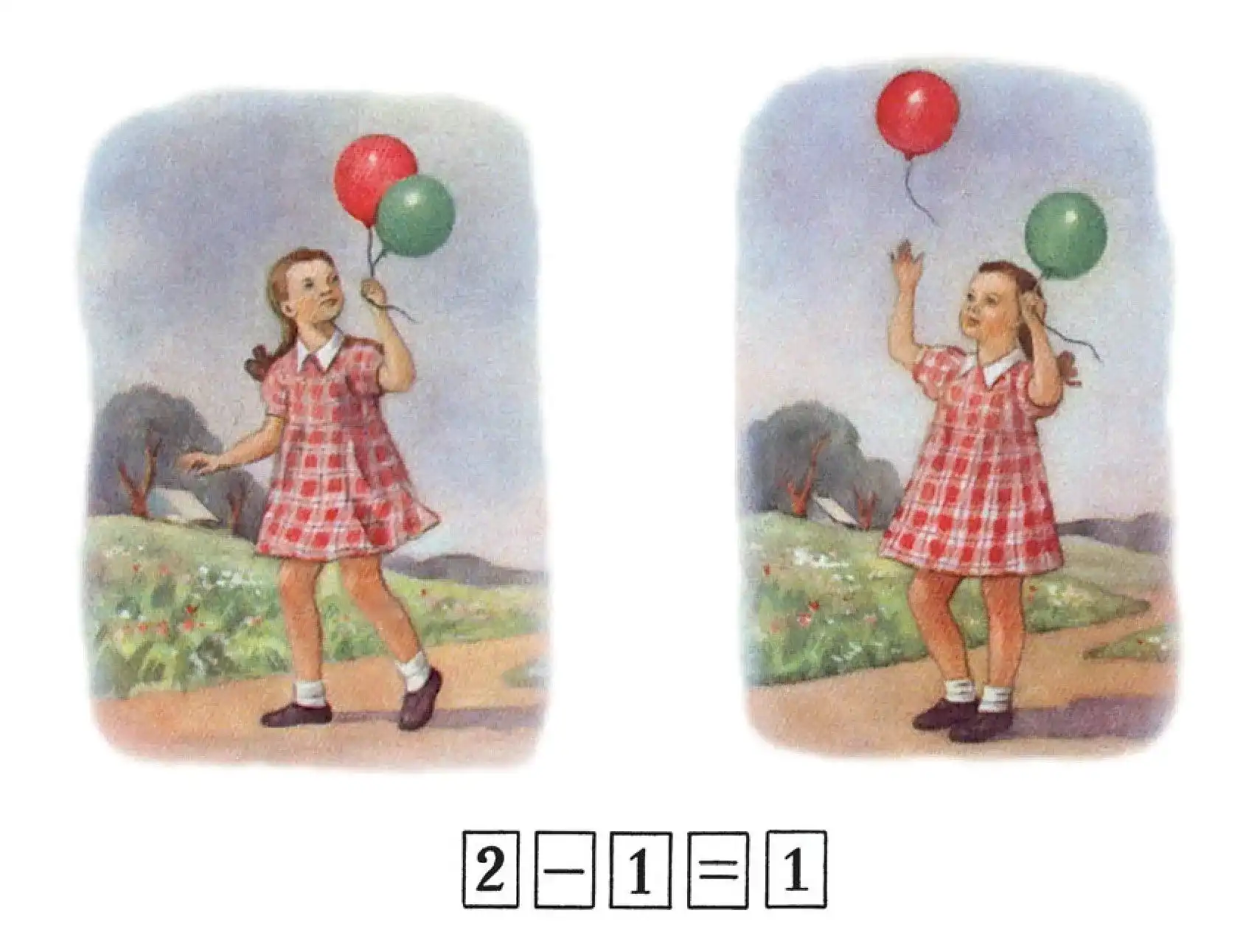 Girl and balloons
